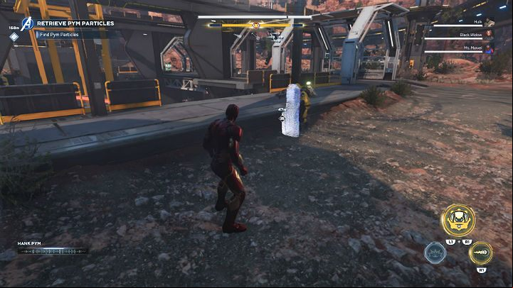 As soon as you get off the train, you will be immediately attacked by numerous enemies - Marvels Avengers: Agony and the Ant Hill, walkthrough - Utah Badlands - Marvels Avengers Guide