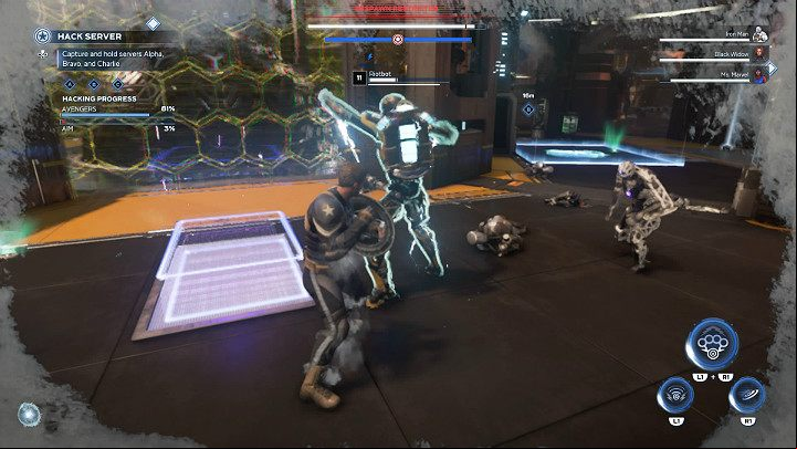 Memory chips can be obtained from regular Synthoids - Marvels Avengers: StarkTech Outfits, walkthrough - Helicarrier - Marvels Avengers Guide