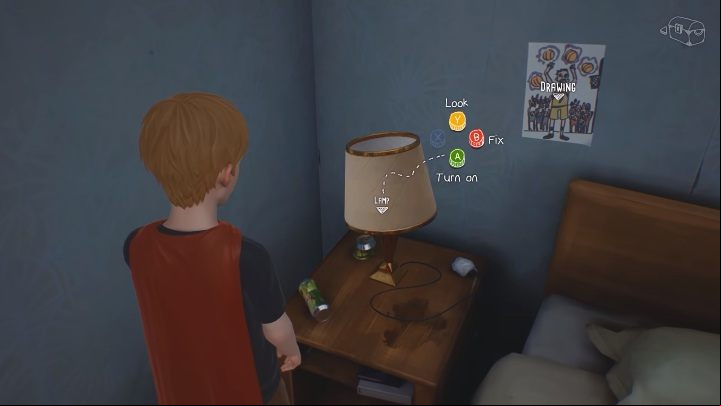 In the parents bedroom, go straight to the bedside lamp - Other parts of the house - The Awesome Adventures of Captain Spirit Walkthrough - Walkthrough - The Awesome Adventures of Captain Spirit Game Guide