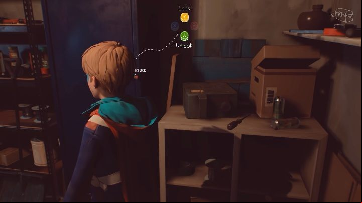 Right next to the door there is a locked cabinet with a padlock - Garden - The Awesome Adventures of Captain Spirit Walkthrough - Walkthrough - The Awesome Adventures of Captain Spirit Game Guide