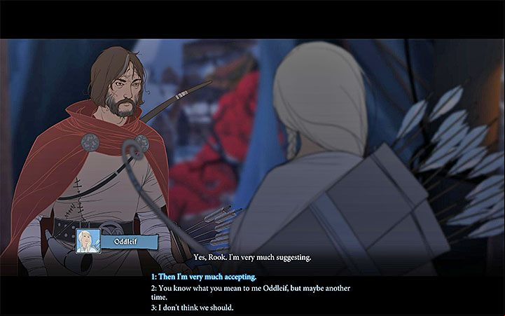 During your meeting with king Meinlof you can comment on captured Rugga but this wont affect the course of the events - Chapter 16 | Chapters walkthrough for The Banner Saga 3 - Walkthrough - The Banner Saga 3 Game Guide