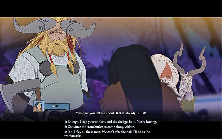 The party reaches Godstone Denglr - Chapter 19 | Chapters walkthrough for The Banner Saga 3 - Walkthrough - The Banner Saga 3 Game Guide