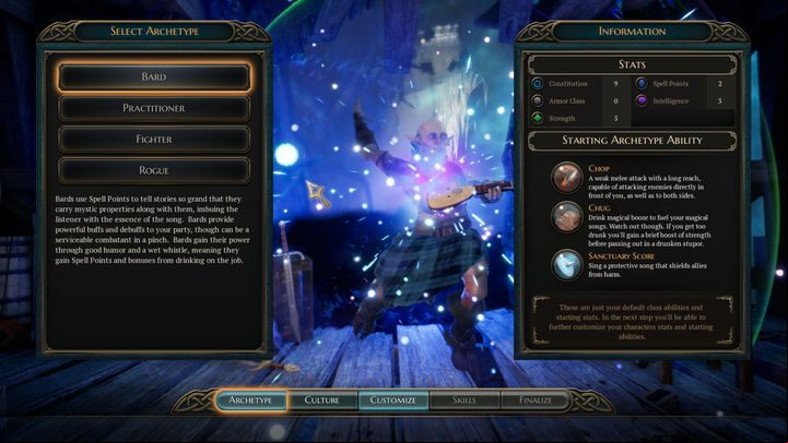 The Bard is characterized by similar Constitution to a Rogue - Bard | Character classes in The Bards Tale 4 - Character classes - archetypes - The Bards Tale 4 Game Guide