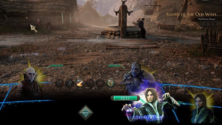 An example of a team composition. - Recommended compositions - a team of four in The Bards Tale 4 Game - Party - The Bards Tale 4 Game Guide