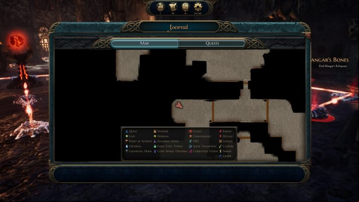 The red mechanisms have to be set like that - Mangars Bones | The Bards Tale 4 Main Quest Walkthrough - Main Quests - The Bards Tale 4 Game Guide