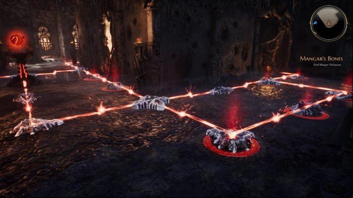 Once youre in front of the target relic, look at the platform - Mangars Bones | The Bards Tale 4 Main Quest Walkthrough - Main Quests - The Bards Tale 4 Game Guide