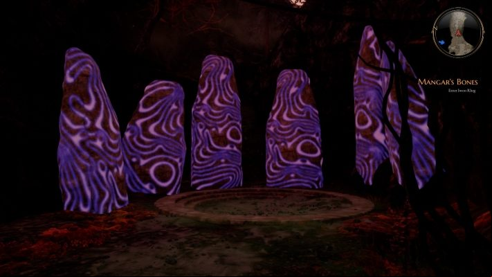 Standing Stones in the Sulfur Springs. - Take the Highroad | Side Quests in The Bards Tale 4 - Side Quests - The Bards Tale 4 Game Guide