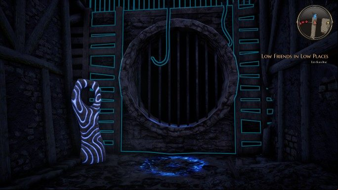 Going inside results in completing the task - Low Friends in Low Places | The Bards Tale 4 Main Quest Walkthrough - Main Quests - The Bards Tale 4 Game Guide