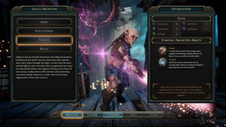 A Fighter is a character class with high amount of constitution in comparison to other archetypes - Fighter | Character classes in The Bards Tale 4 - Character classes - archetypes - The Bards Tale 4 Game Guide