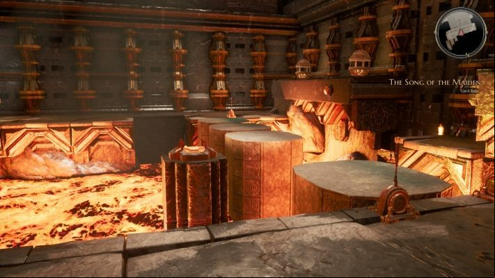 Get on the nearest stone and pull the lever - The Song of the Maiden | The Bards Tale 4 Walkthrough - Main Quests - The Bards Tale 4 Game Guide