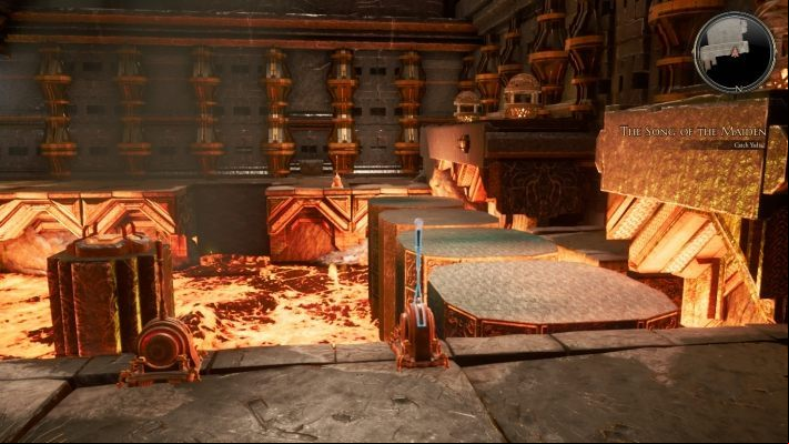 On the right side there is a button to open the chest with the secret box - The Song of the Maiden | The Bards Tale 4 Walkthrough - Main Quests - The Bards Tale 4 Game Guide