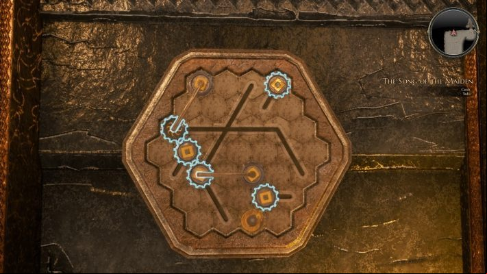 Make sure that the wheel cogs are locked in place - Gears and Cogs | Puzzles in The Bards Tale 4 - Puzzles - The Bards Tale 4 Game Guide