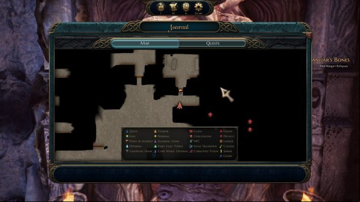 Map of Iwon Rheg. - Dark Mirror | Side Quests in The Bards Tale 4 - Side Quests - The Bards Tale 4 Game Guide
