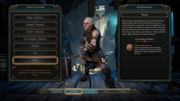 Culture (Race) - Creating a new character in The Bards Tale 4 Game - Basics - The Bards Tale 4 Game Guide
