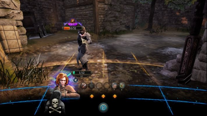 The enemy focuses when you see a purple bar above their health bar. - The Doppelganger | The Bards Tale 4 Main Quest Walkthrough - Main Quests - The Bards Tale 4 Game Guide