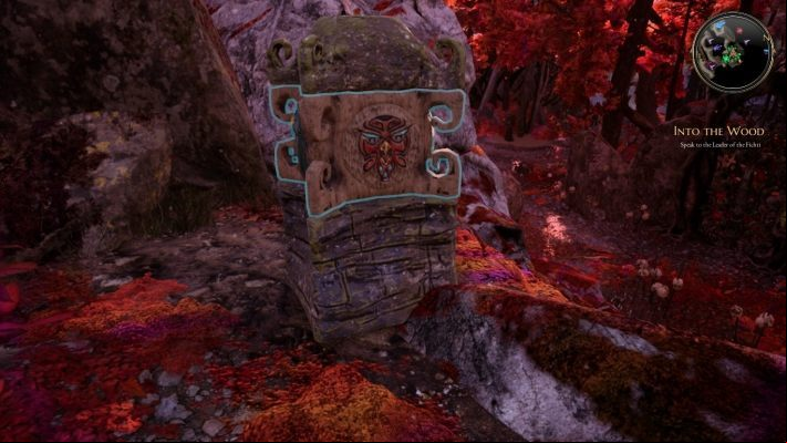 When the fairy bounces off the first token, set the second like this - Into the Wood... | The Bards Tale 4 Main Quest Walkthrough - Main Quests - The Bards Tale 4 Game Guide
