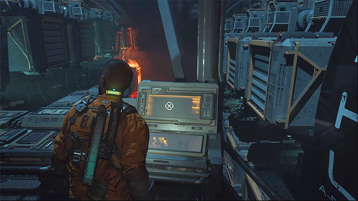 Once all monsters are defeated, the machines will turn off and a door on the ground floor leading to SHU Control D705 will be unlocked - Callisto Protocol: Aftermath - Walkthrough - The Callisto Protocol Guide