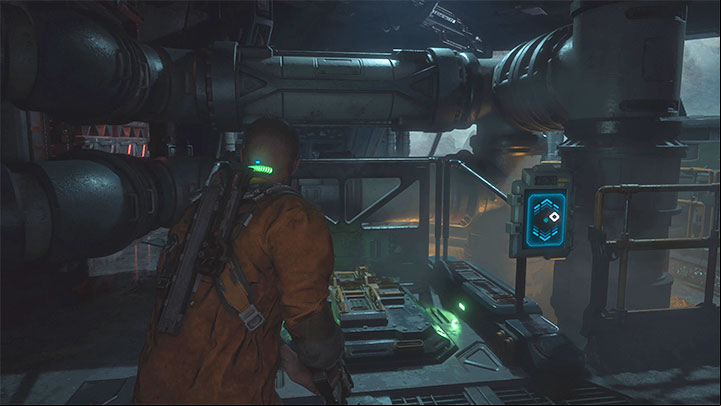 After leaving the shaft, approach the large window - in the distance, you will notice a residential habitat, which will become your new destination - Callisto Protocol: Aftermath - Walkthrough - The Callisto Protocol Guide