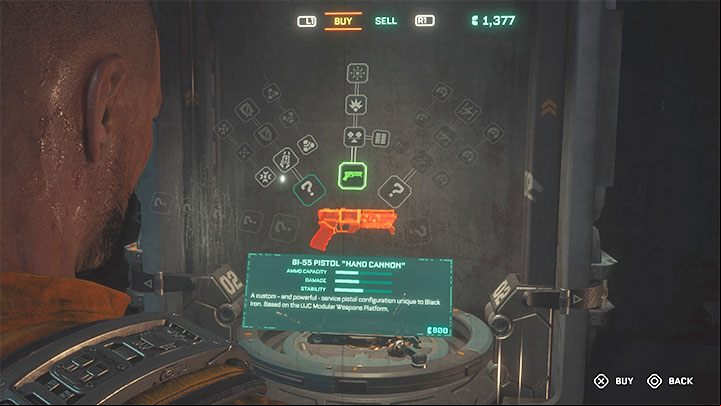 You need to build a pistol using the 3D printer in the Reforge - Callisto Protocol: First firearm (pistol) - Basics - The Callisto Protocol Guide