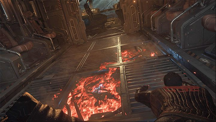 After the cabin is unsealed, hold up - Jacob will slowly move towards the cockpit - Callisto Protocol: Cargo - Walkthrough - The Callisto Protocol Guide