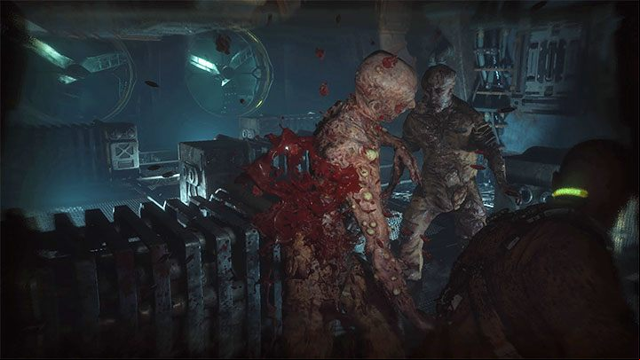 In the new area, watch out for a burning monster - Callisto Protocol: Outbreak - Walkthrough - The Callisto Protocol Guide