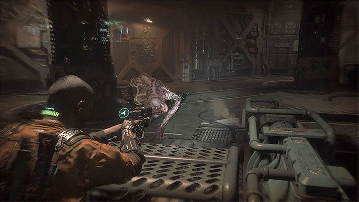 Return to the central hall with the large console and kill regular monsters - Callisto Protocol: Habitat - Walkthrough - The Callisto Protocol Guide