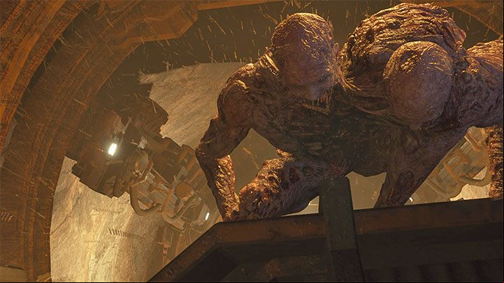 The game will show a short cut-scene depicting the Two-head boss - you have to fight it - Callisto Protocol: How to defeat the Two-head boss? - FAQ - The Callisto Protocol Guide