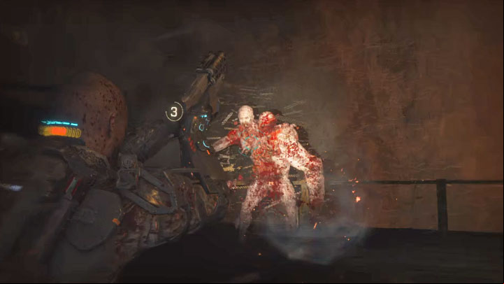 Use the most powerful firearm to attack the boss - Callisto Protocol: How to defeat the Two-head boss? - FAQ - The Callisto Protocol Guide