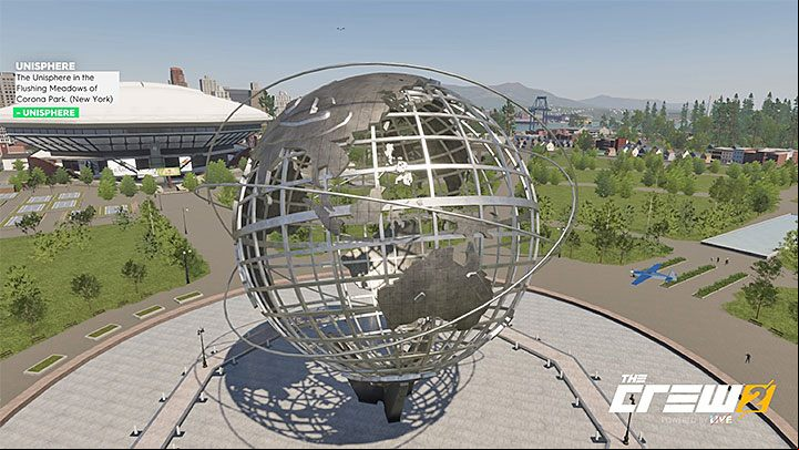Description: The Unisphere in the Flushing Meadows of Corona Park (New York) - Album - Street Racing in The Crew 2 - Photo Ops - The Crew 2 Game Guide