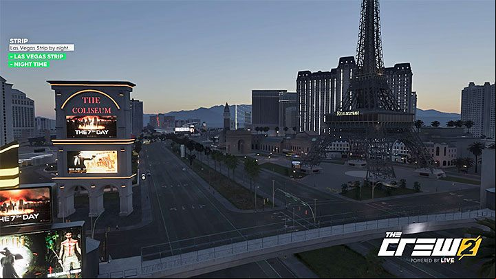 Description: Las Vegas Strip by night - Album - Street Racing in The Crew 2 - Photo Ops - The Crew 2 Game Guide