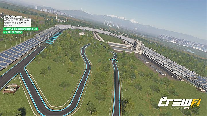 Description: Aerial view of Little Eagle Speedrome - Album - Pro Racing The Crew 2 - Photo Ops - The Crew 2 Game Guide