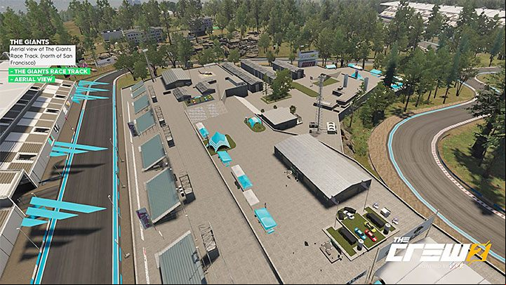 Description: Aerial view of The Giants Race Track - Album - Pro Racing The Crew 2 - Photo Ops - The Crew 2 Game Guide