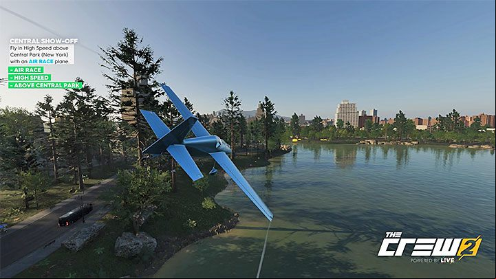Description: Fly in High Speed above Central Park (New York) with an AIR RACE plane - Album - Pro Racing The Crew 2 - Photo Ops - The Crew 2 Game Guide