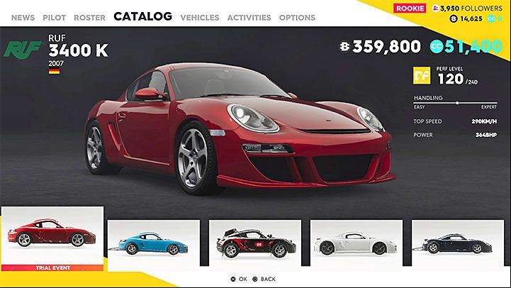 RUF CTR-3 for around 400,000 bucks dominates other Drift cars due to its high perf level - The best vehicles in The Crew 2 - Vehicles - The Crew 2 Game Guide