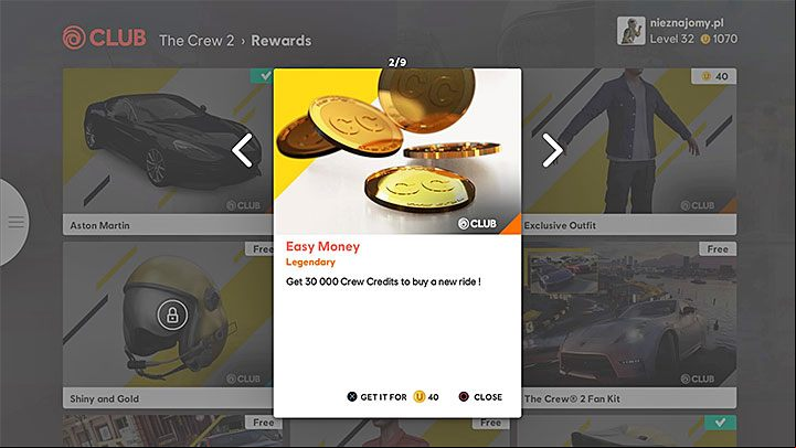 Crew Credits can be acquired while making any purchase in the game - How to get Crew Credits (CC - the alternate currency) in The Crew 2? - FAQ - Frequently Asked Questions - The Crew 2 Game Guide
