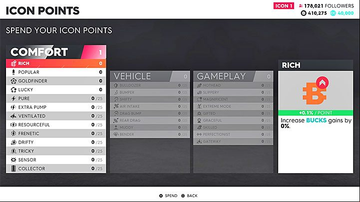 That is not all - reaching a new Icon level gives you 1 icon point - Icon levels in Crew 2 - Career mode - The Crew 2 Game Guide