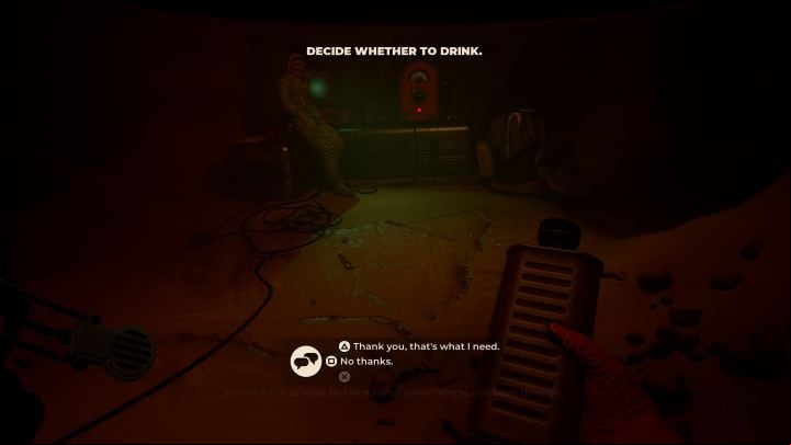 Drinking the offered water has no negative consequences - The Invincible: Drink water or not? - Important Choices - The Invincible Guide