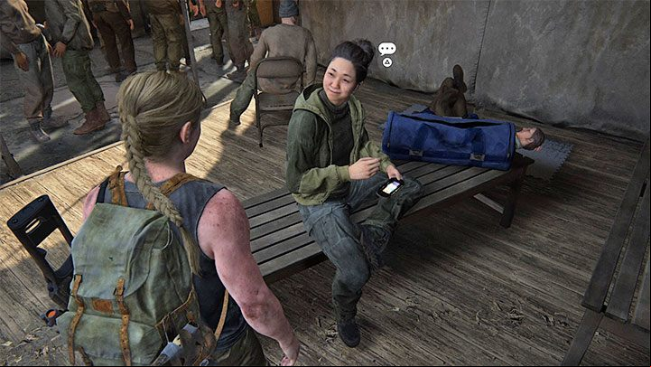 The second meeting is much more interesting - The Last of Us 2: Easter-eggs on Abbys stages - Easter-eggs and curiosities and - The Last of Us 2 Guide