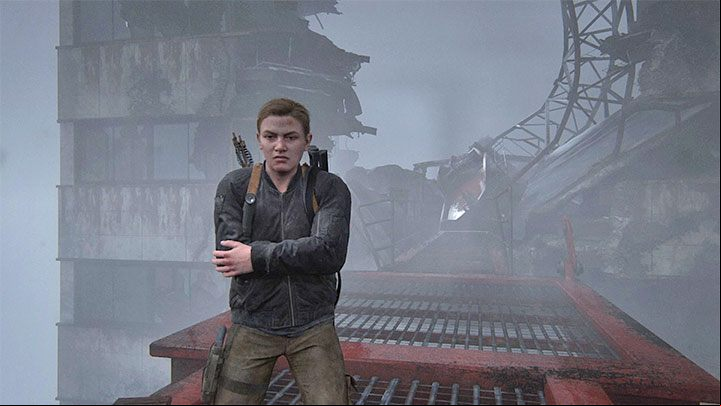 However, the real test for Abby and an attempt to face her fear of heights occurs in The Shortcut stage, in which she and Lev decide to climb a skyscraper - The Last of Us 2: Easter-eggs on Abbys stages - Easter-eggs and curiosities and - The Last of Us 2 Guide