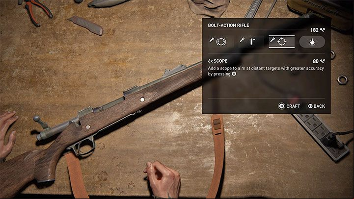 Select a rifle from the list of your weapons - The Last of Us 2: How to get sniper rifle? - Combat - The Last of Us 2 Guide