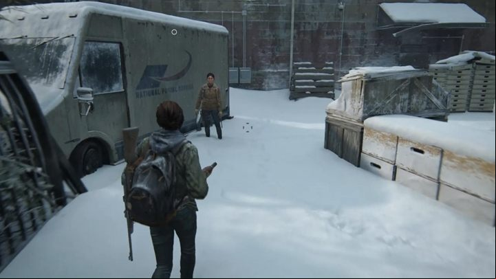Search the building, then go outside and help Dina jump on the truck - The Last of Us 2: The Overlook, Patrol, Jackson walkthrough - Jackson - The Last of Us 2 Guide