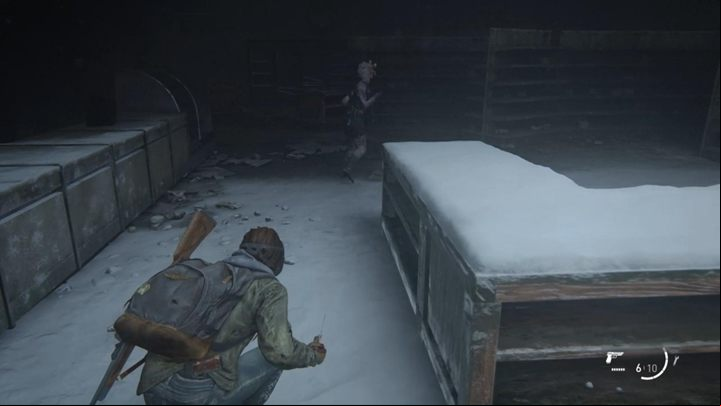Search the area, then, with Dinas help, pick up the case and move on - The Last of Us 2: The Overlook, Patrol, Jackson walkthrough - Jackson - The Last of Us 2 Guide