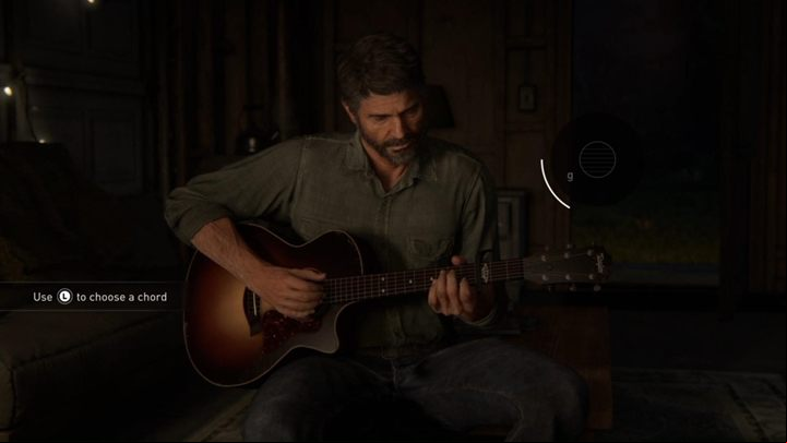 During the scene with Ellie, you will teach the girl how to play a guitar - The Last of Us 2: Prologue, Waking Up, Jackson walkthrough - Jackson - The Last of Us 2 Guide