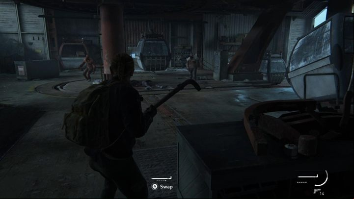 Time for a fight with runners who start attacking the lift station - The Last of Us 2: The Horde, The Chalet, Jackson walkthrough - Jackson - The Last of Us 2 Guide