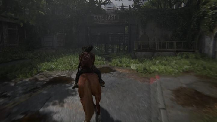 Climb the stairs and visit next rooms - TLoU2: Return to the gate with fuel canister, Seattle Day 1, Ellie walkthrough - Seattle Day 1 - Ellie - The Last of Us 2 Guide