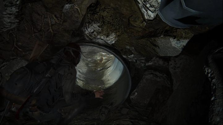Go deep into the complex and crawl through the pipe - The Last of Us 2: The Tunnels, Seattle Day 1, Ellie walkthrough - Seattle Day 1 - Ellie - The Last of Us 2 Guide