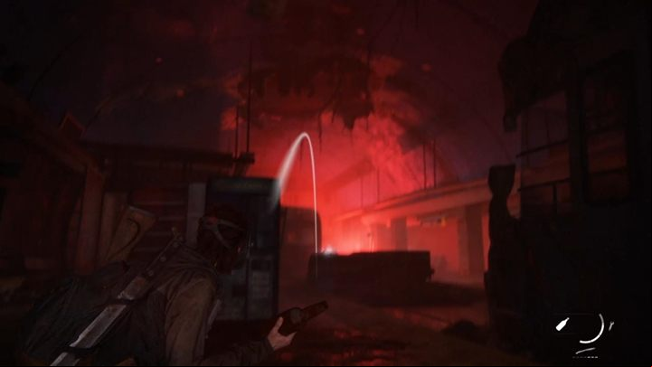 A little further you will reach the station where the red light is illuminating - The Last of Us 2: The Tunnels, Seattle Day 1, Ellie walkthrough - Seattle Day 1 - Ellie - The Last of Us 2 Guide