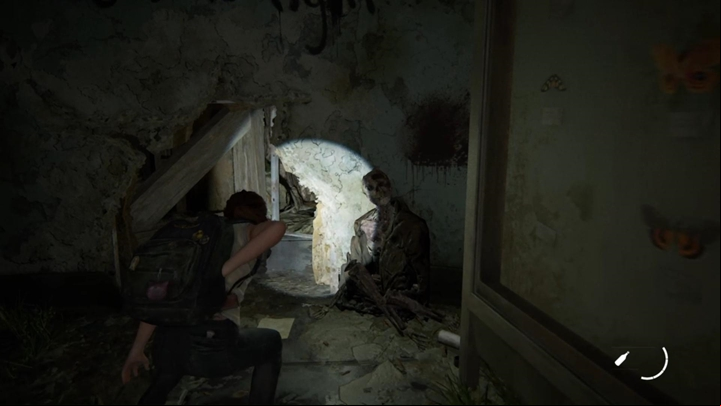 After that, you can leave the museum - go through the door and jump into the water - The Last of Us 2: The Birthday Gift - flashback, Seattle Day 1 Ellie walkthrough - Seattle Day 1 - Ellie - The Last of Us 2 Guide