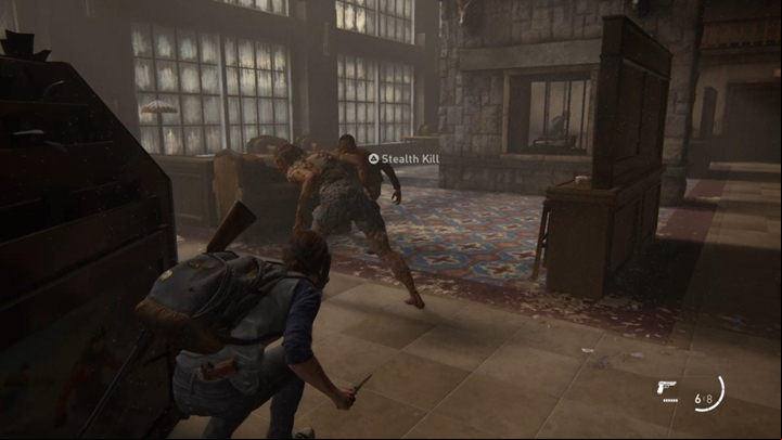 Explore the rooms with him - The Last of Us 2: Finding Strings, Seattle Day 2 Ellie walkthrough - Seattle Day 2 - Ellie - The Last of Us 2 Guide