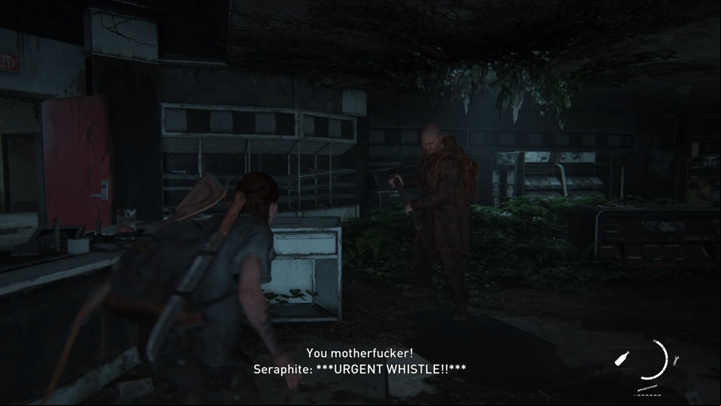 Enter Mercis Saloon and open the red door - The Last of Us 2: The Seraphites, Seattle Day 2 Ellie walkthrough - Seattle Day 2 - Ellie - The Last of Us 2 Guide